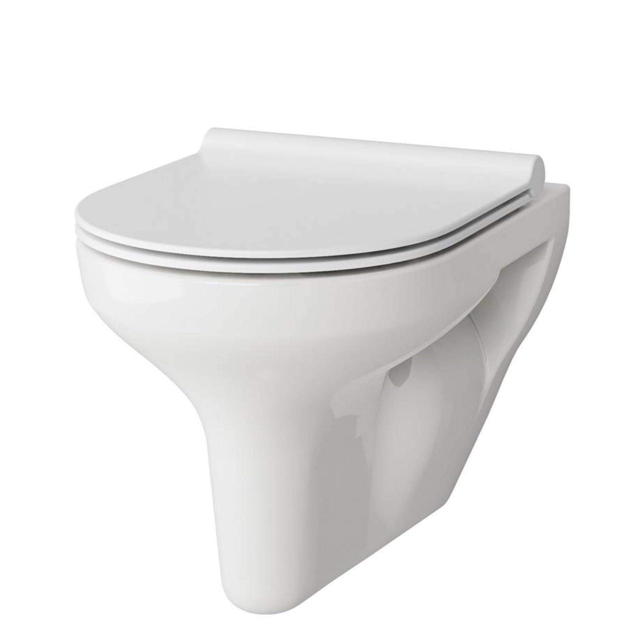 Vikingbad Vito Veggskål Uten Sete - Vegghengt Toalett Hvit Vegghengt toalett