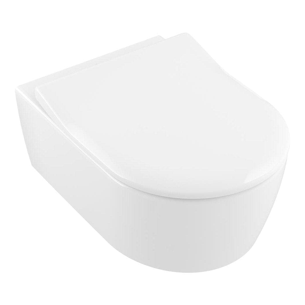 Villeroy & Boch Avento DirectFlush Slim - vegghengt toalett + sete Hvit Villeroy & Boch Vegghengt toalett VIL-5656RS01