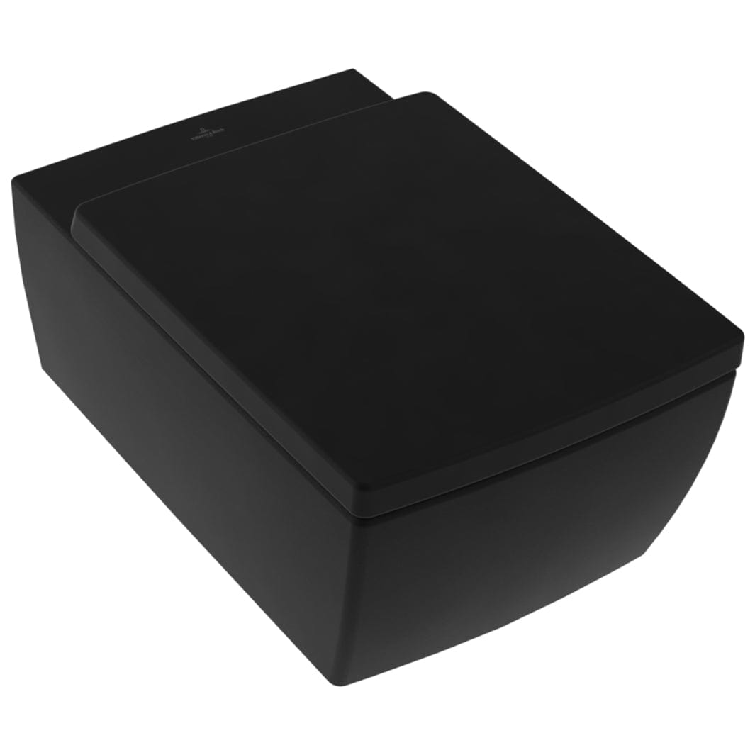 Villeroy & Boch Memento 2.0 Veggskål - uten sete Svart matt Villeroy & Boch Vegghengt toalett VIL-4633R0S5