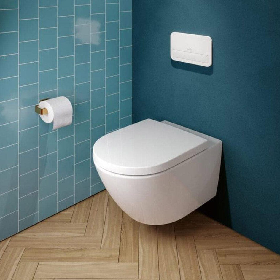 Villeroy & Boch Subway 3.0 Toalettpakke - vegghengt toalett + sete Hvit Villeroy & Boch Vegghengt toalett VIL-6023689