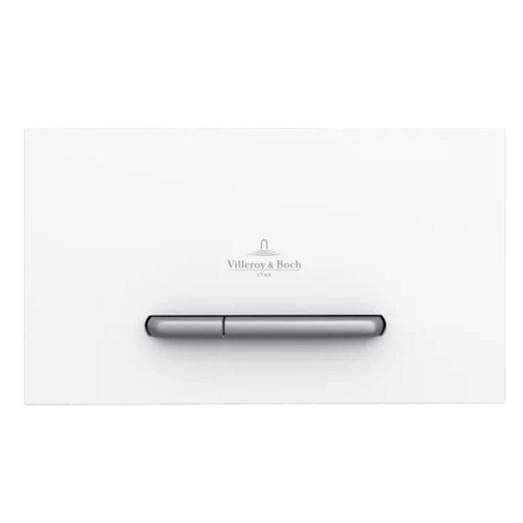 Villeroy & Boch ViConnect E300 Trykkplate Hvit matt / Matt krom Villeroy & Boch Betjeningsplate og trykknapper VIL-6026017