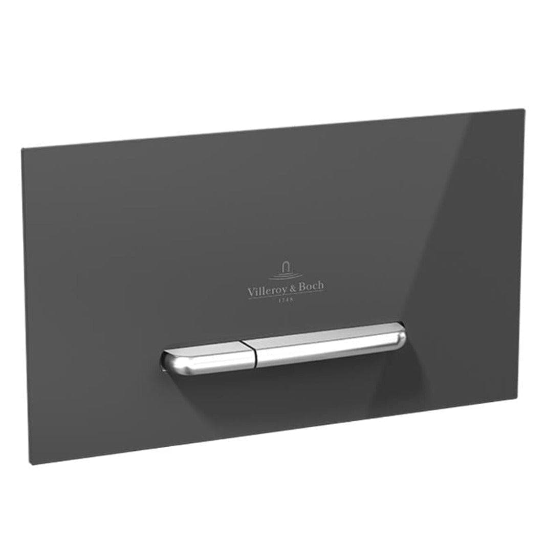 Villeroy & Boch ViConnect M300 Trykkplate - glass Grå glass Villeroy & Boch Betjeningsplate og trykknapper VIL-6026021