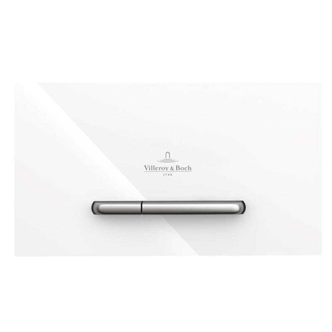 Villeroy & Boch ViConnect M300 Trykkplate - glass Hvit glass Villeroy & Boch Betjeningsplate og trykknapper VIL-6026018